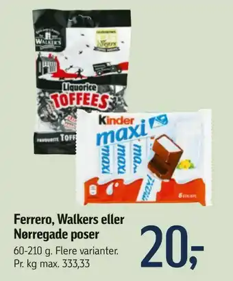 Føtex Ferrero, Walkers eller Nørregade poser tilbud