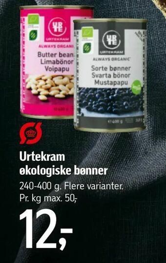Føtex Urtekram økologiske bønner tilbud