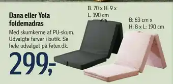 Dana eller Yola foldemadras