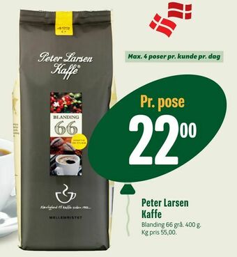 Min Købmand Peter Larsen Kaffe tilbud