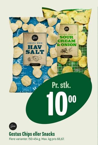 Min Købmand Gestus Chips eller Snacks tilbud