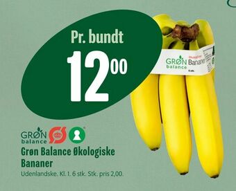 Min Købmand Grøn Balance Økologiske Bananer tilbud