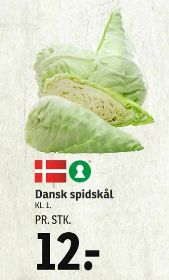 SPAR Dansk spidskål tilbud