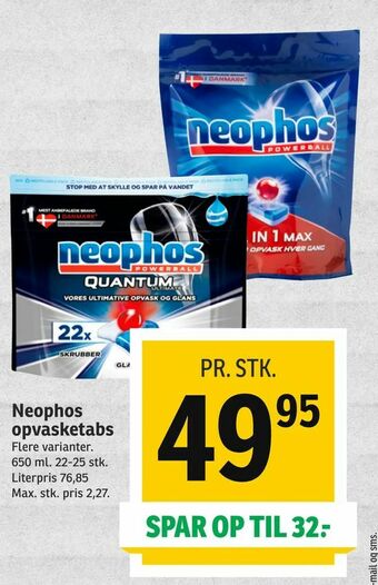 SPAR Neophos opvasketabs tilbud