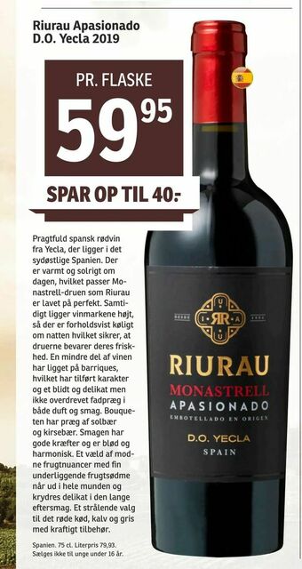 Riurau Apasionado D.O. Yecla 2019