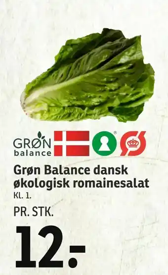 SPAR Grøn Balance dansk økologisk romainesalat tilbud