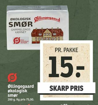 SPAR Øllingegaard økologisk smør tilbud