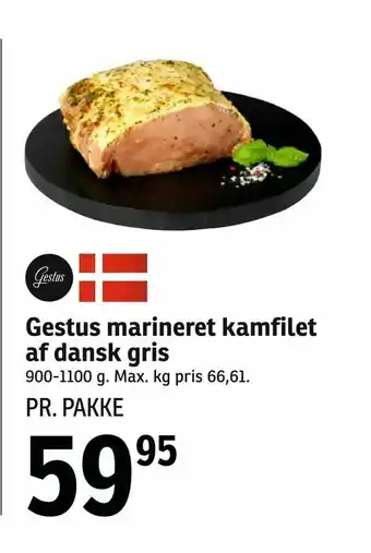 SPAR Gestus marineret kamfilet af dansk gris tilbud
