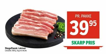 SPAR Stegeflæsk i skiver tilbud