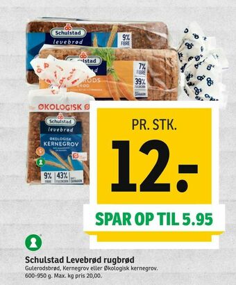 SPAR Schulstad Levebrød rugbrød tilbud