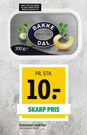 SPAR Bakkedal smørbar tilbud