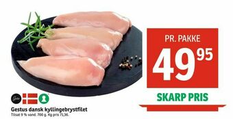 SPAR Gestus dansk kyllingebrystfilet tilbud