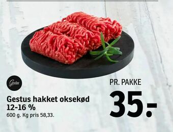 SPAR Gestus hakket oksekød 12-16 % tilbud