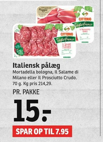 SPAR Italiensk pålæg tilbud