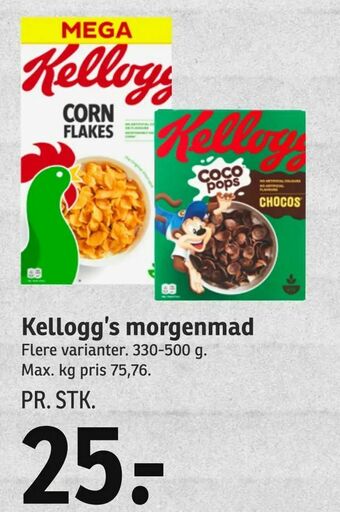 SPAR Kellogg's morgenmad tilbud