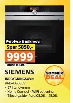 Power Siemens indbygningsovn tilbud