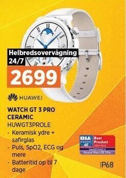 Power Huawei watch gt 3 pro ceramic tilbud