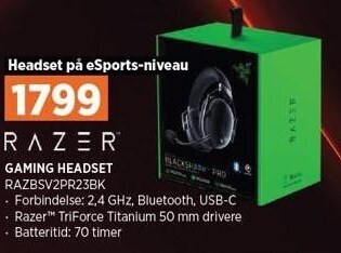 Power Razer gaming headset tilbud