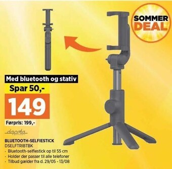 Power Dacota bluetooth-selfiestick tilbud