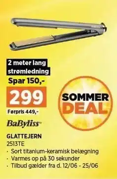Power Babyliss glattejern tilbud