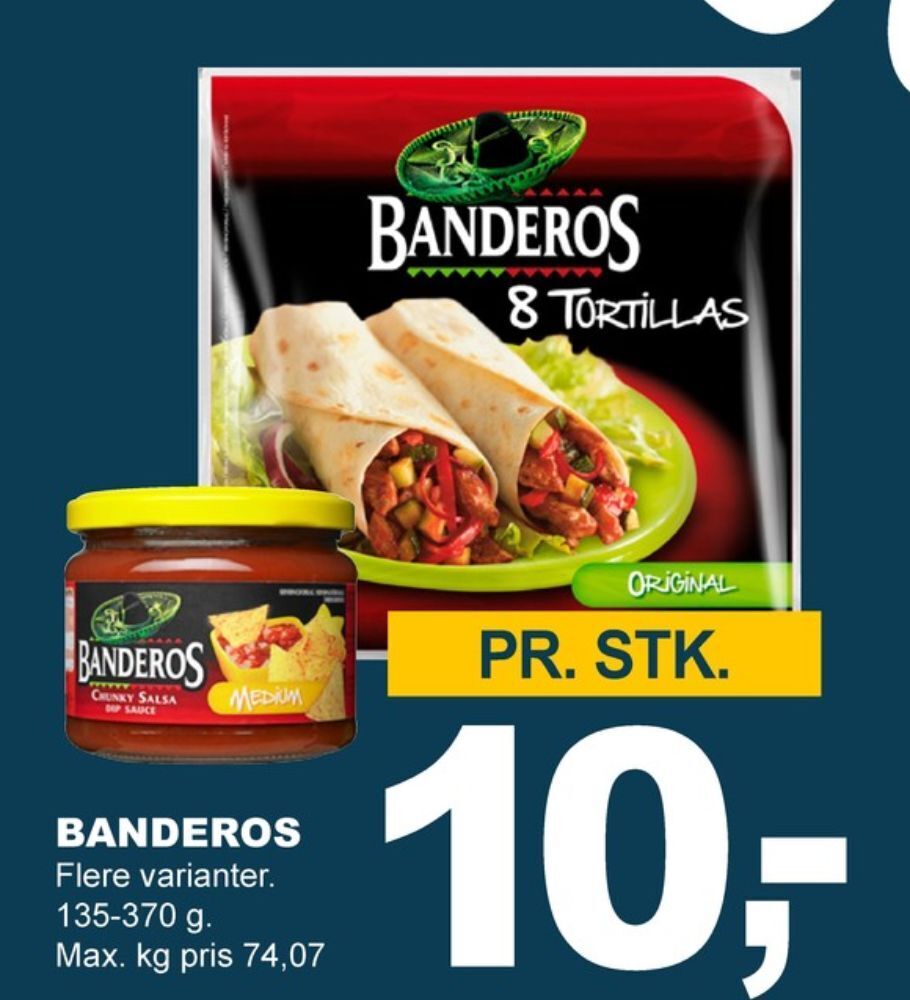 Banderos taco sauce tilbud hos LetKøb