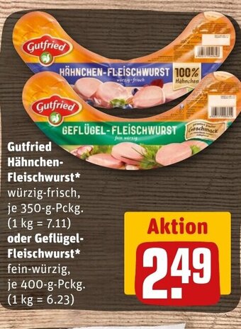 REWE DE Gutfried Hähnchen- Fleischwurst tilbud