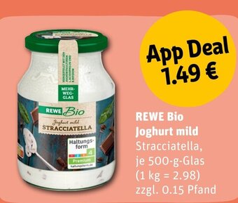 REWE DE REWE Bio Joghurt mild tilbud
