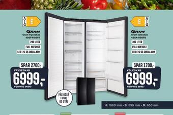 Skousen Gram fryseskab 49sf4186fb tilbud
