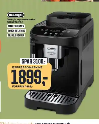 Skousen Delonghi espressomaskine ecam290,22.b tilbud