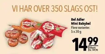 Citti Bel adler mini babybel 5x20 g. tilbud