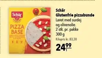 Citti Glutenfrie pizzabunde 2 stk pr pakke tilbud