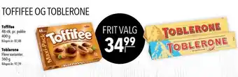 Citti Toffifee el. toblerone tilbud