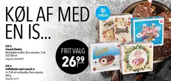 Svensk flødeis, vaffelbåde med svensk is