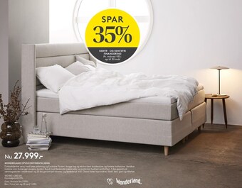 SengeSpecialisten Wonderland opus kontinentalseng tilbud