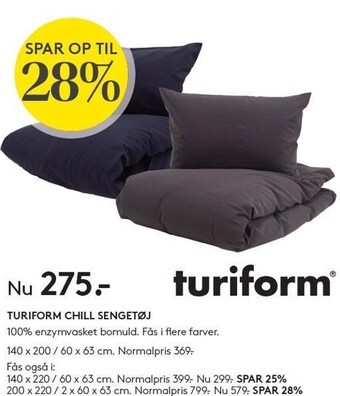Turiform chill sengetøj