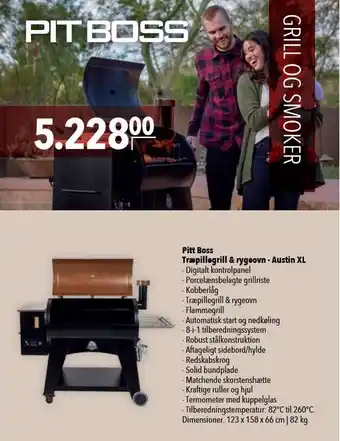 Citti Pitt boss træpillegrill & rygeovn tilbud