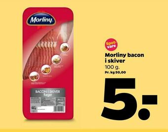 Morliny bacon i skiver