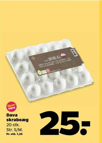 Netto Dava skrabeæg tilbud