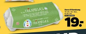 Netto Dava frilandsæg tilbud