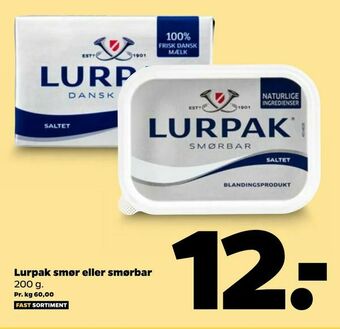 Netto Lurpak smør eller smørbar tilbud