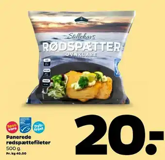 Panerede rødspættefileter