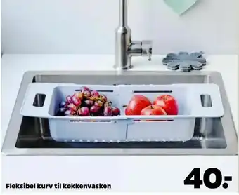 Netto Fleksibel kurv til køkkenvasken tilbud