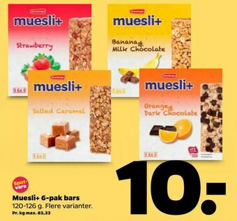 Muesli+ 6-pak bars