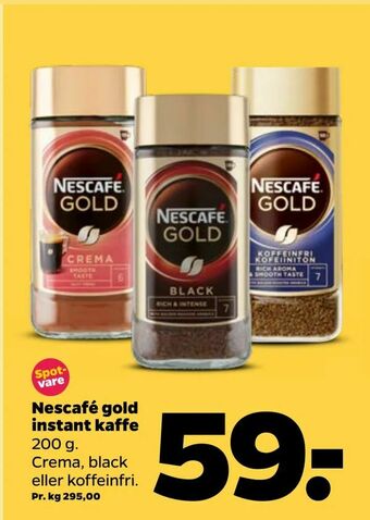 Netto Nescafé gold instant kaffe tilbud