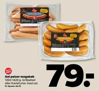 Netto Gøl pølser megakøb tilbud