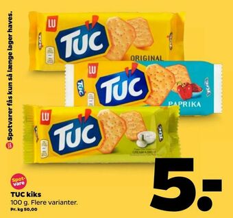 Netto Tuc kiks tilbud
