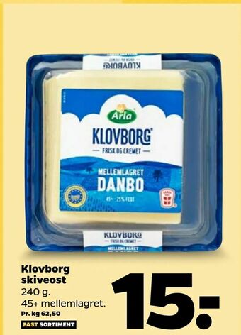 Netto Klovborg skiveost tilbud