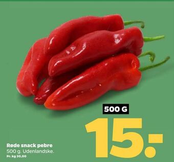 Netto Røde snack pebre tilbud