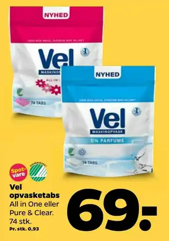 Netto Vel opvasketabs tilbud