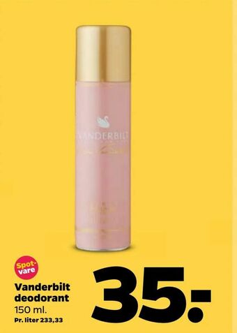 Netto Vanderbilt deodorant tilbud